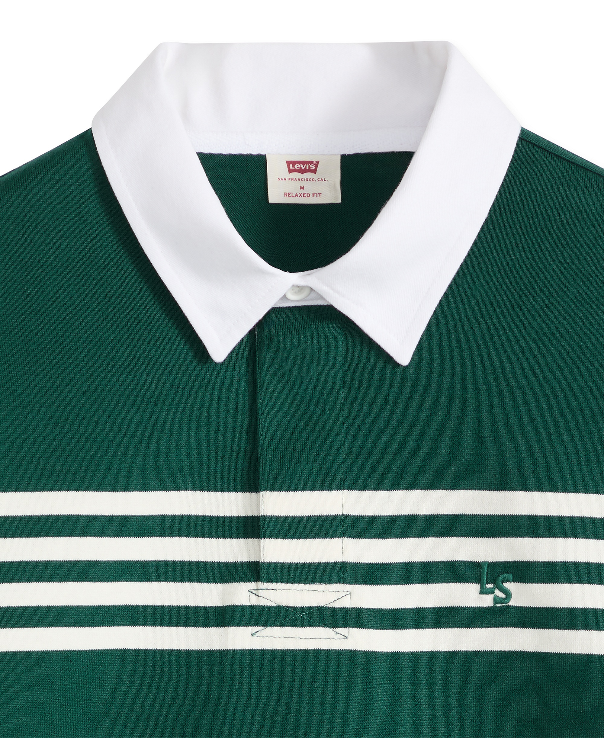 Levi's Men's Union Rugby Long-Sleeve Polo Shirt - Ponderosa