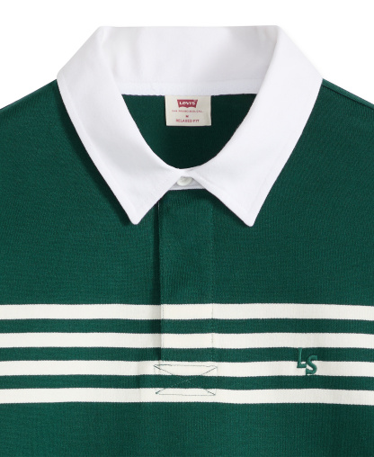 Levi's Men's Union Rugby Long-Sleeve Polo Shirt - Ponderosa