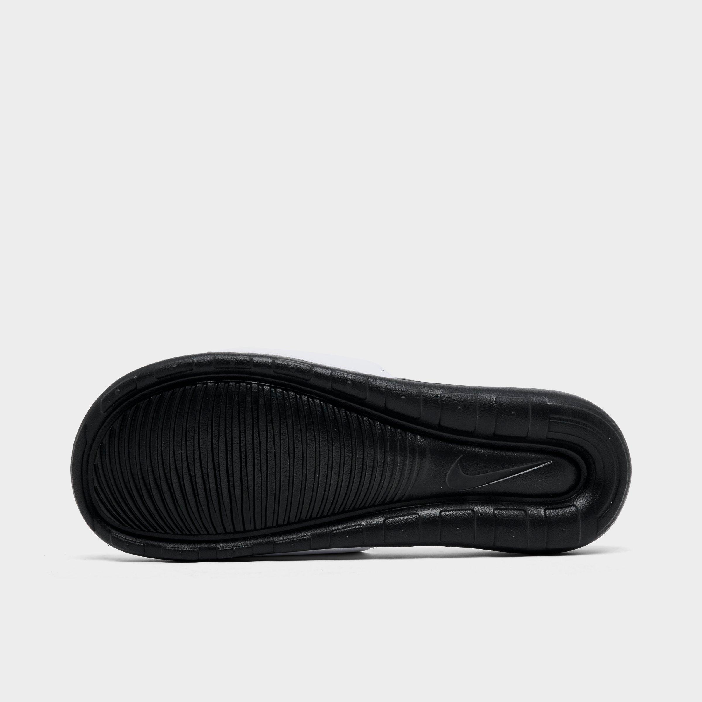 Men's Nithtke Victori One Slide Sandals - Black/White/Black - Bottom view