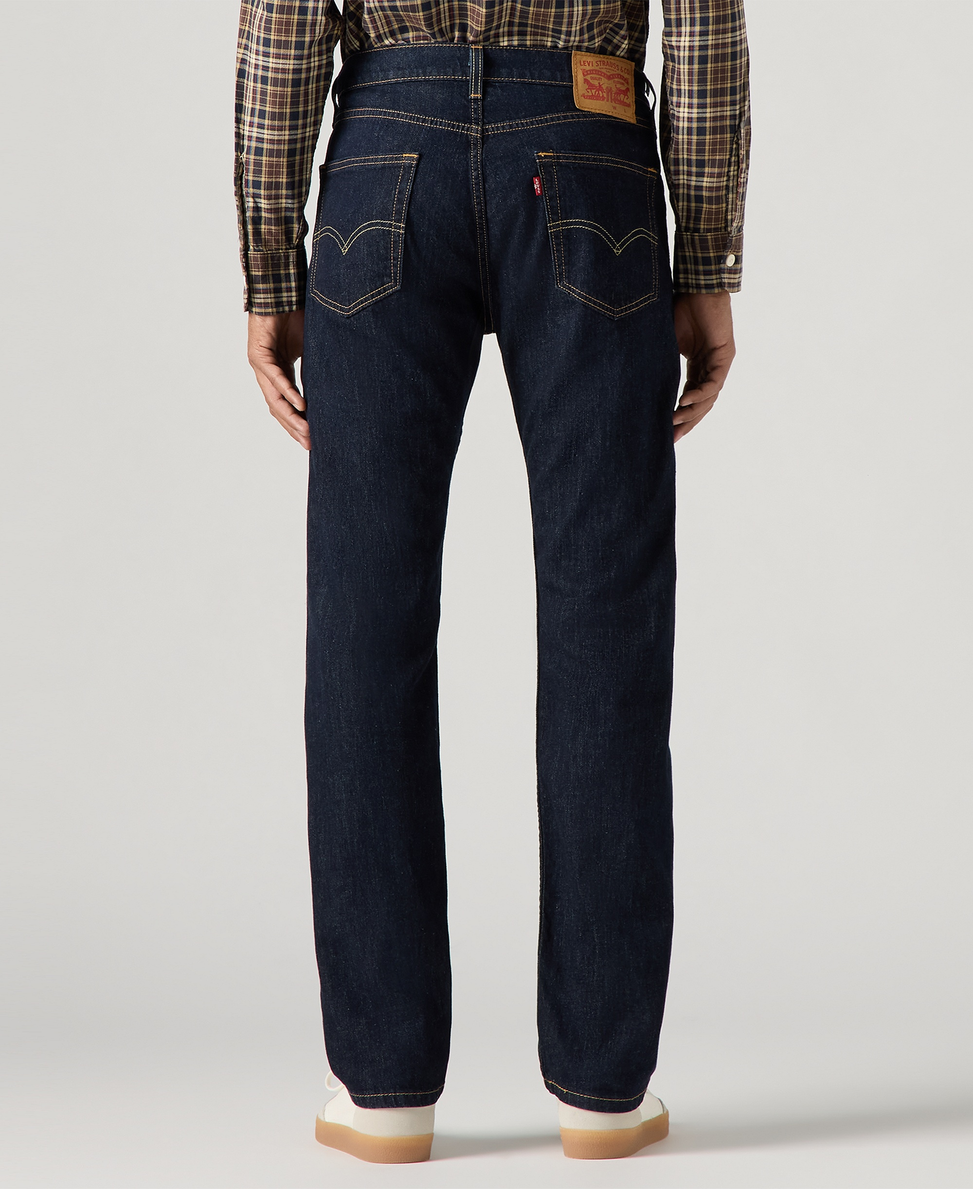 Levi's Men’s 505™ Regular-Fit Stretch Jeans - Dark Rinse