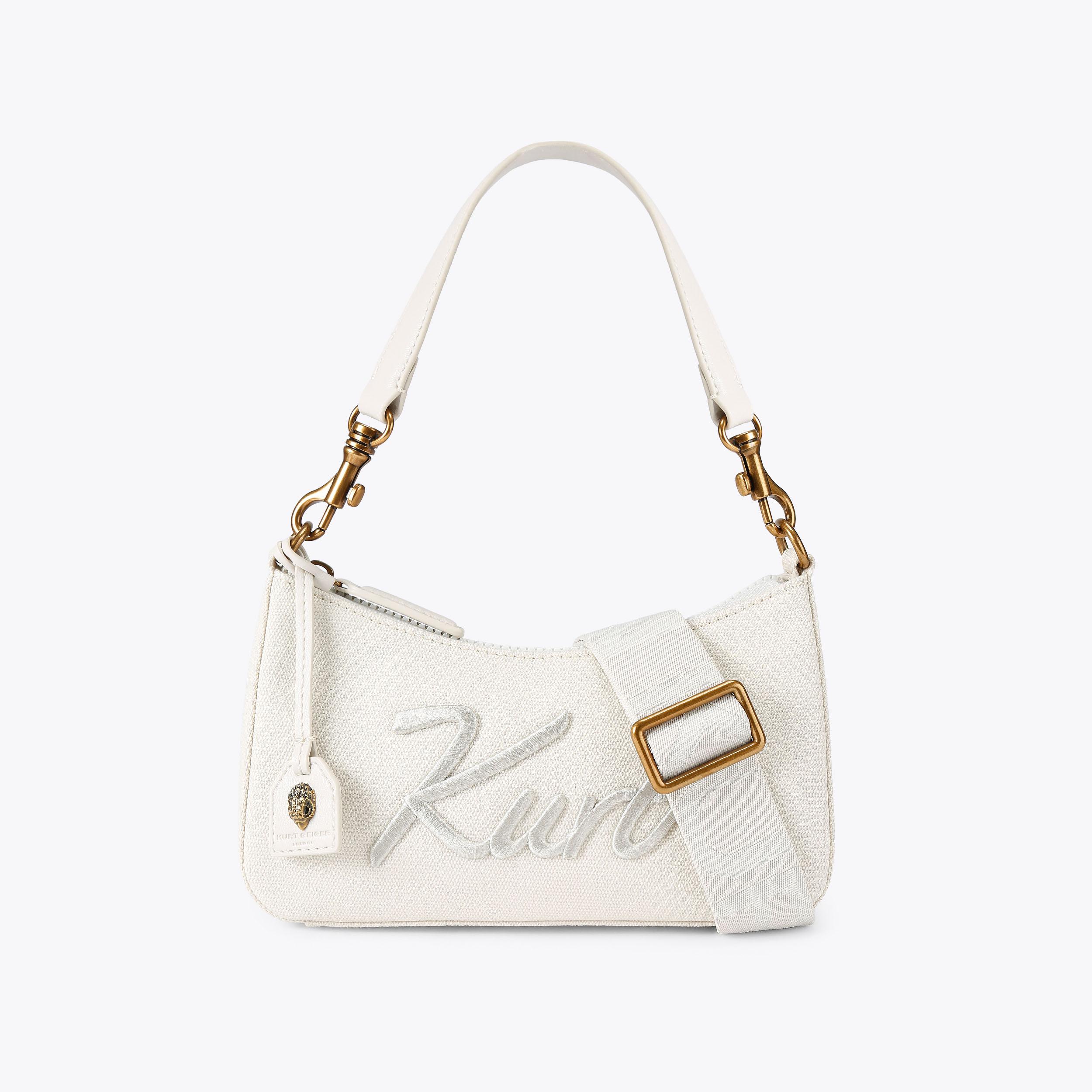 Kurt Geiger London Small Kurt Hobo Cross Body Bag - White