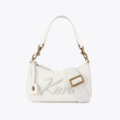 Kurt Geiger London Small Kurt Hobo Cross Body Bag - White