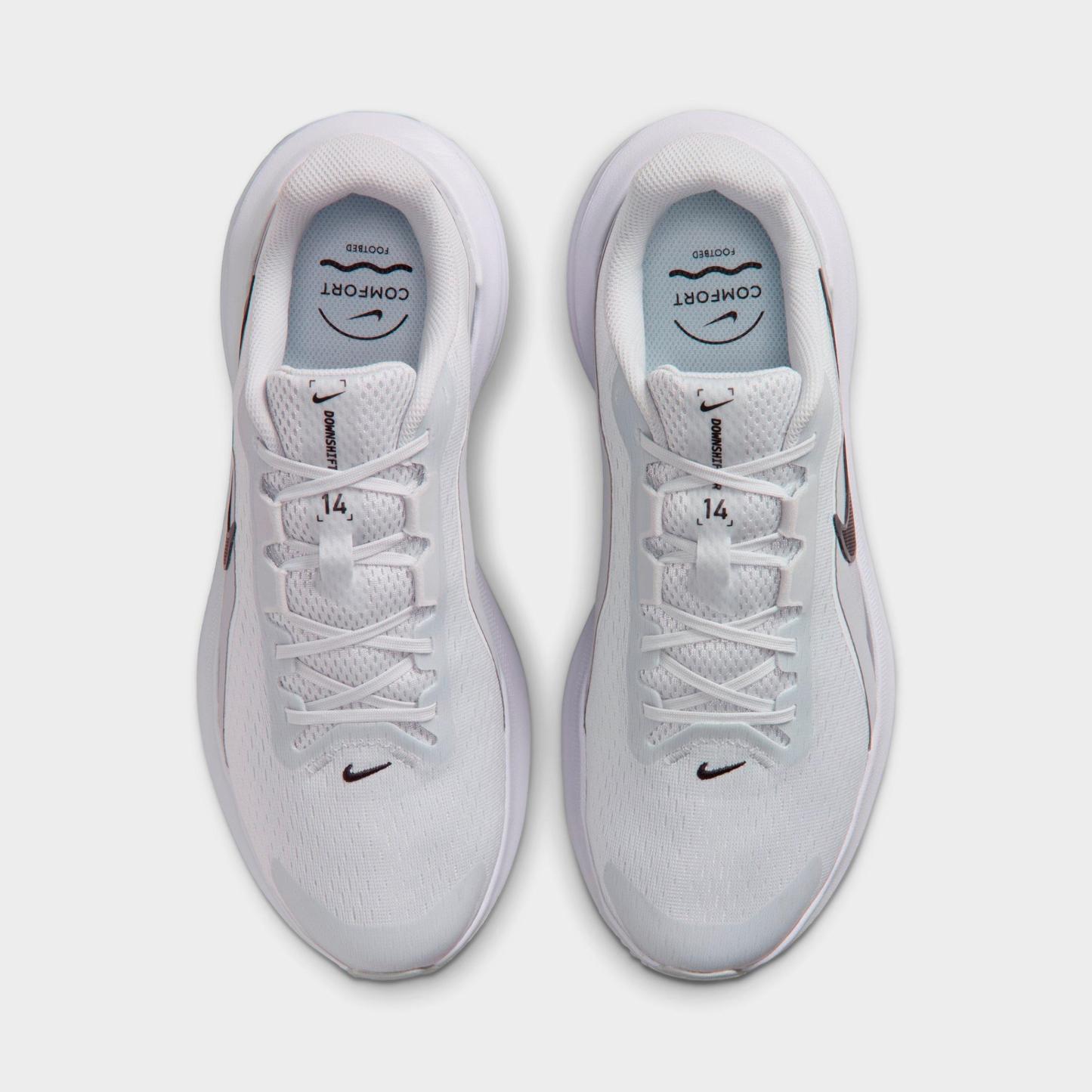 Men's Nithtke Downshifter 14 Running Shoes - Pure Platinum/Anthracite/Wolf Grey/Black - Top view