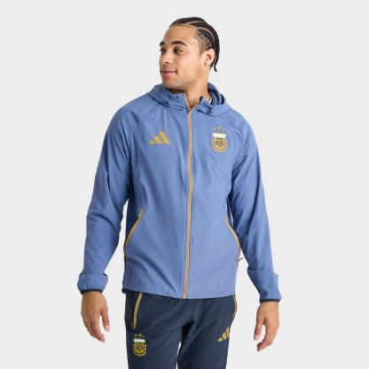Men's adidas Argentina Tiro Travel Full-Zip Windbreaker Jacket - Crew Blue - view 1