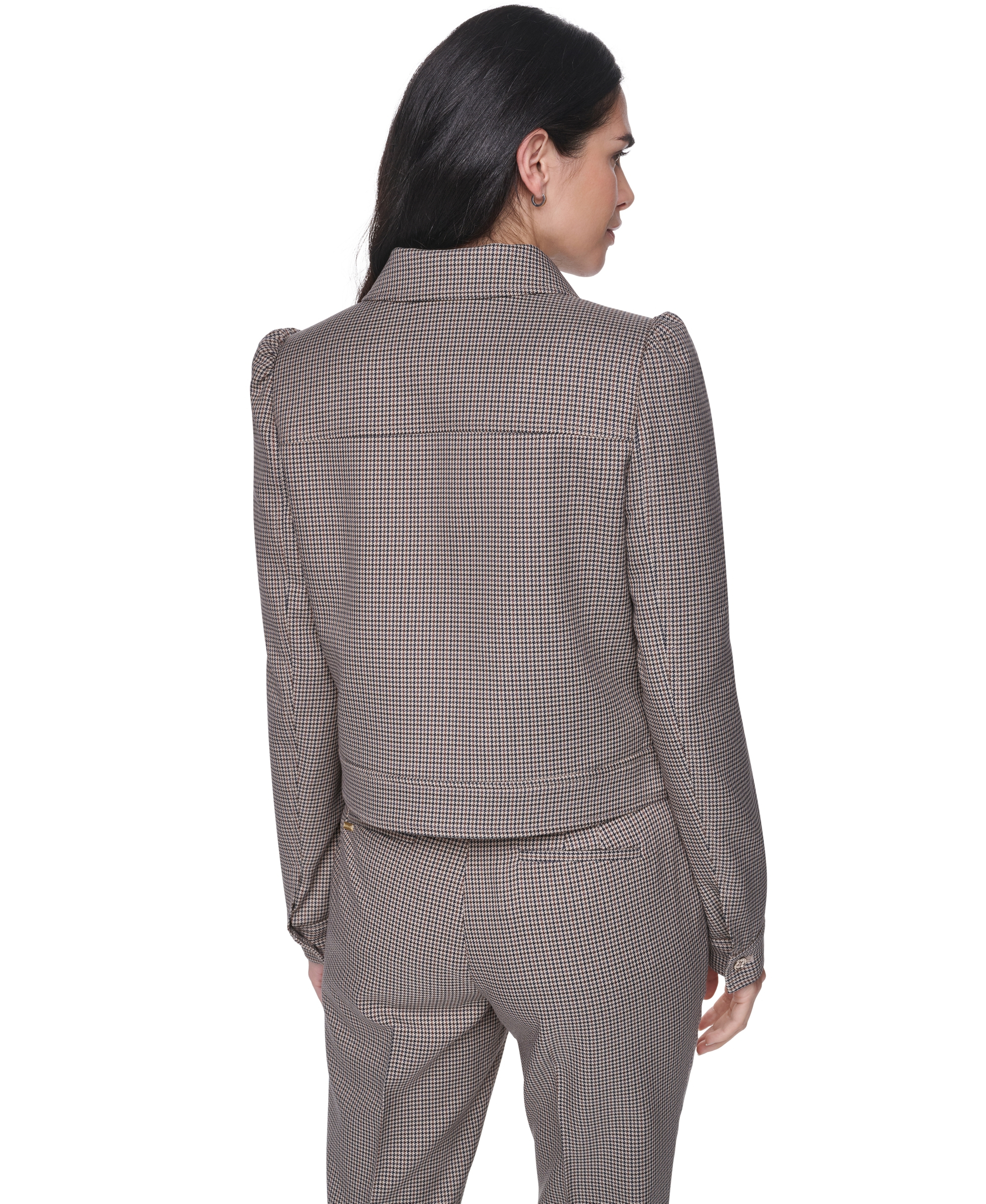 Tommy Hilfiger Women's Long-Sleeve Full-Zip Jacket - Khaki Multi