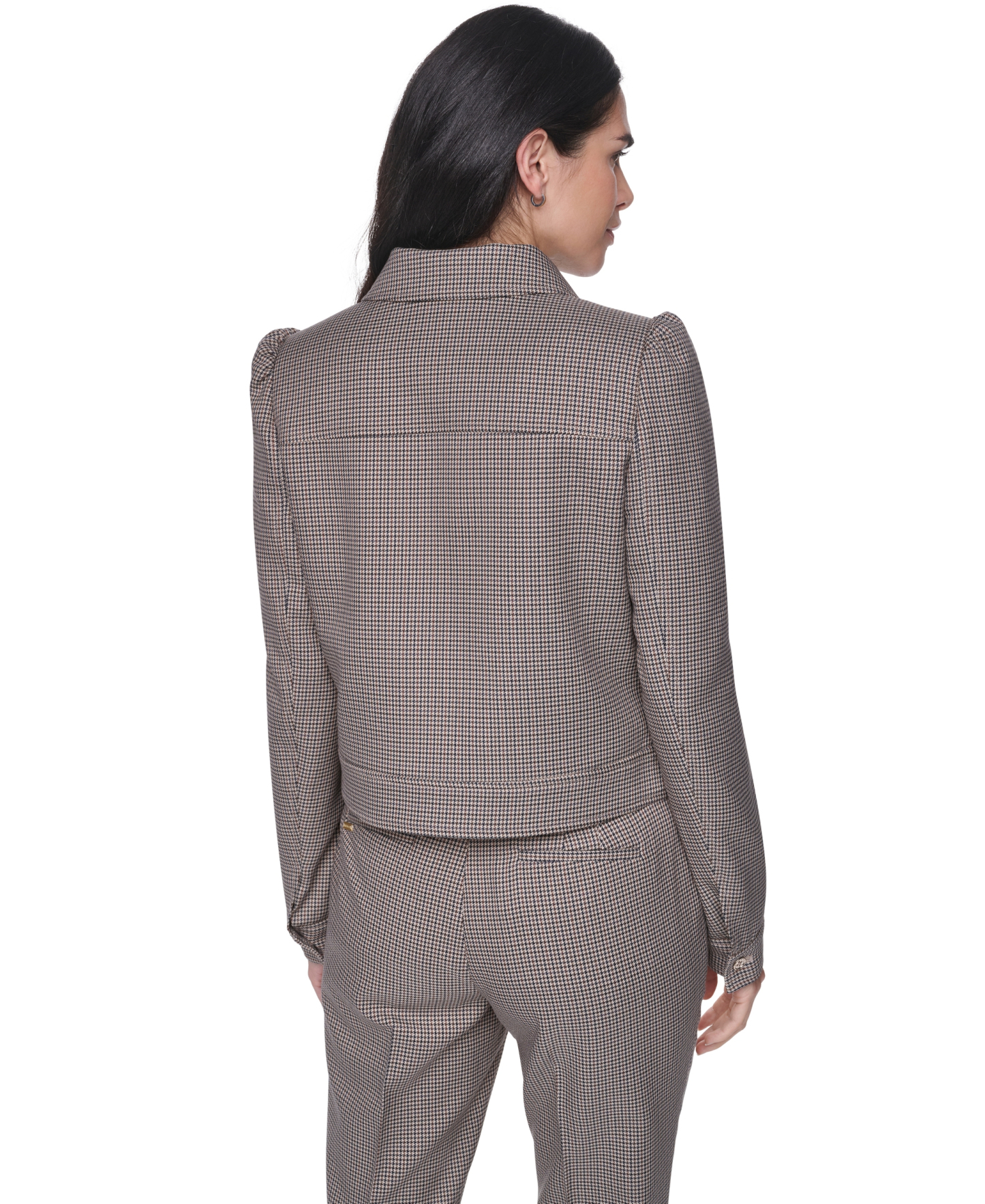 Tommy Hilfiger Women's Long-Sleeve Full-Zip Jacket - Khaki Multi