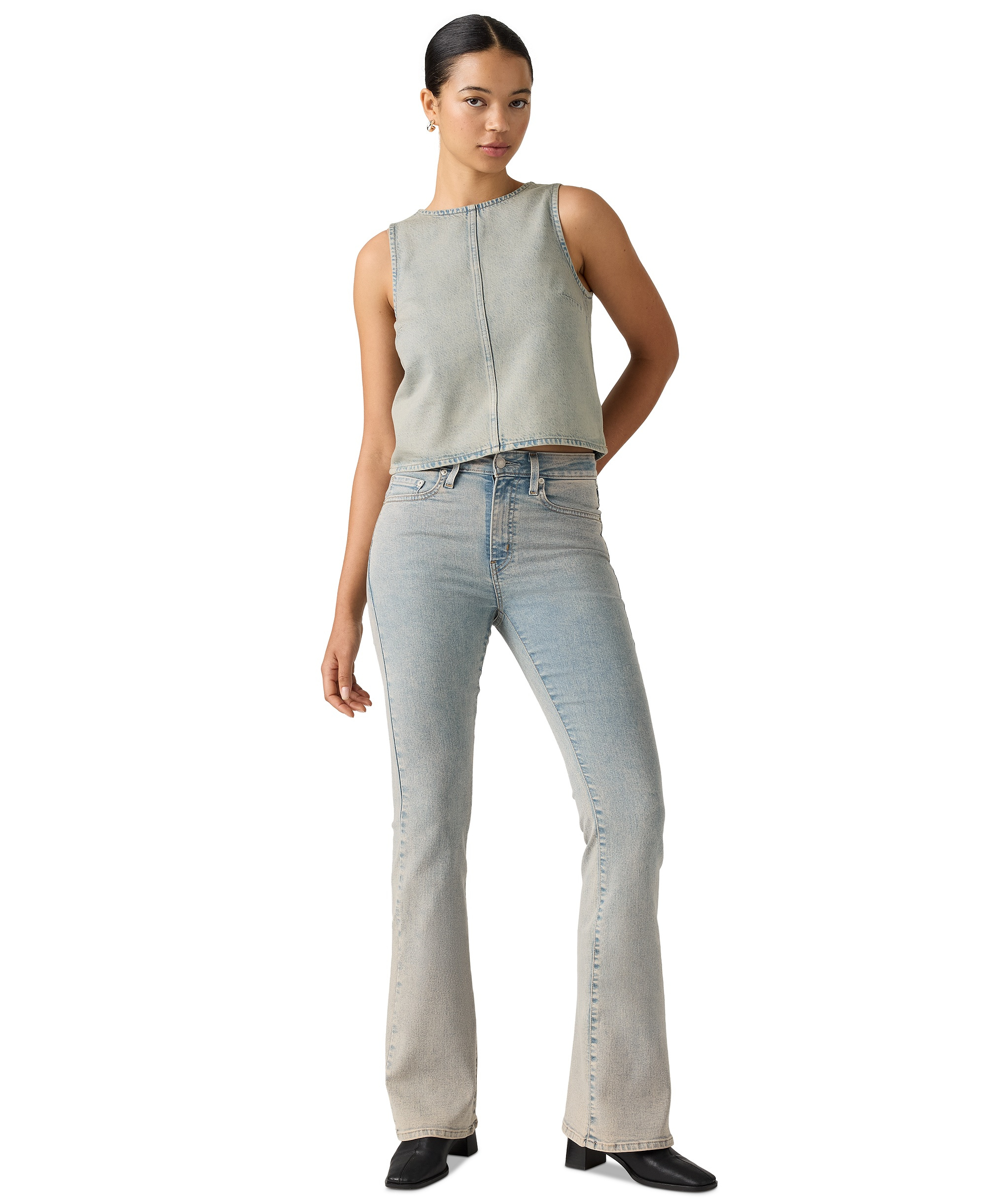 Levi's Women's 726 High-Rise Slim Fit Flare Jeans - Mine Time Str