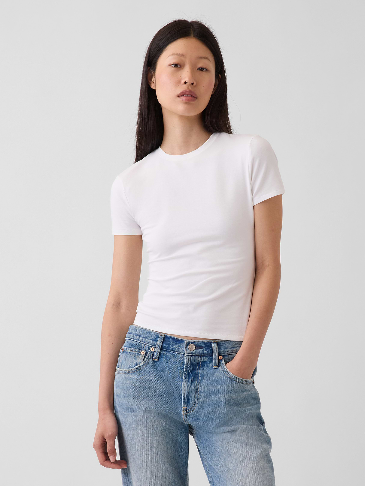 CloseKnit Jersey T-Shirt - Fresh white