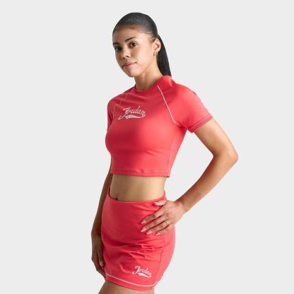 Women's Jordan Brooklyn Short-Sleeve Top - Track Red/Sail/Sail - view 1