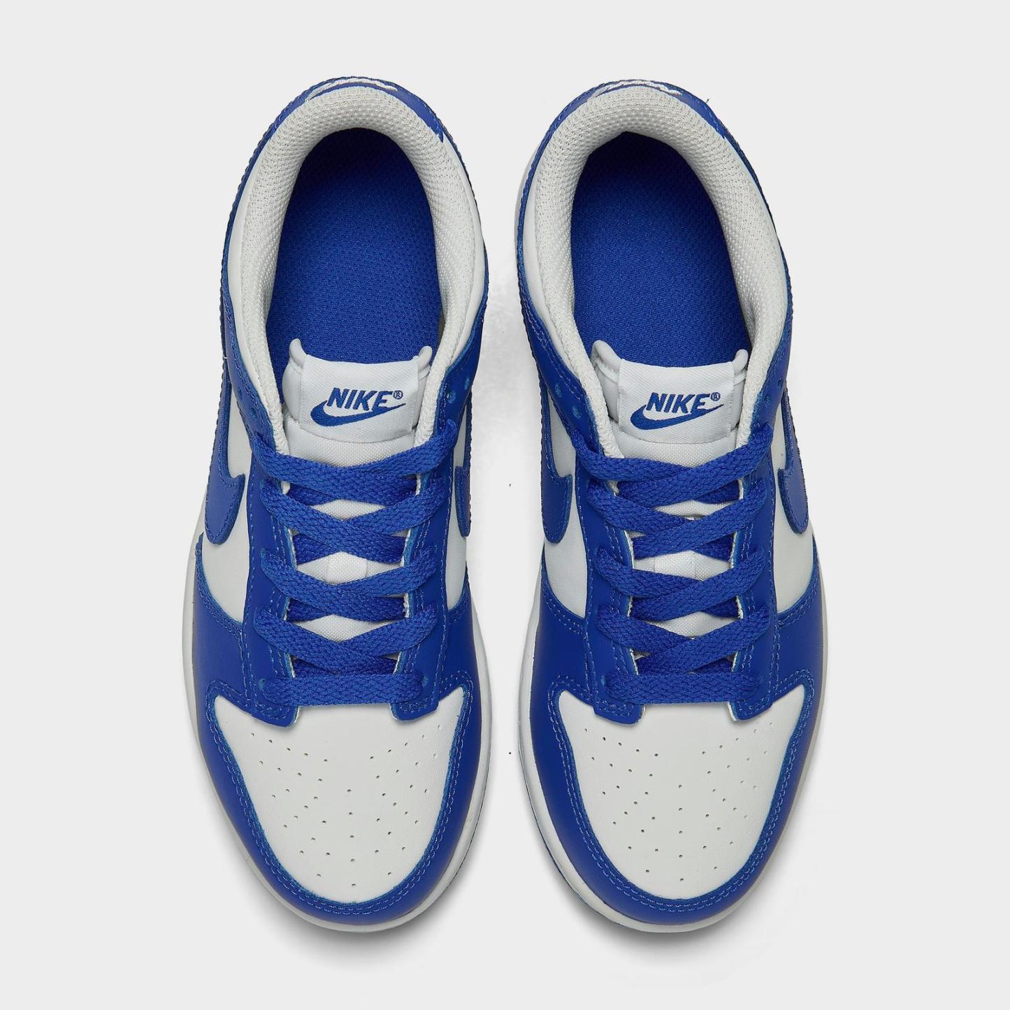 Little Kids' Nike Dunk Low Casual Shoes - White/Hyper Royal/Hyper Royal