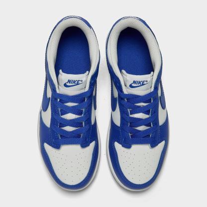 Little Kids' Nike Dunk Low Casual Shoes - White/Hyper Royal/Hyper Royal