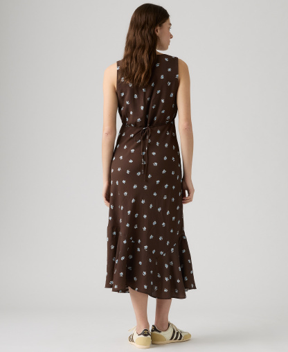 Levi's Premium Women's Brita V-Neck Sleeveless Slip Dress - Runa Floral Java