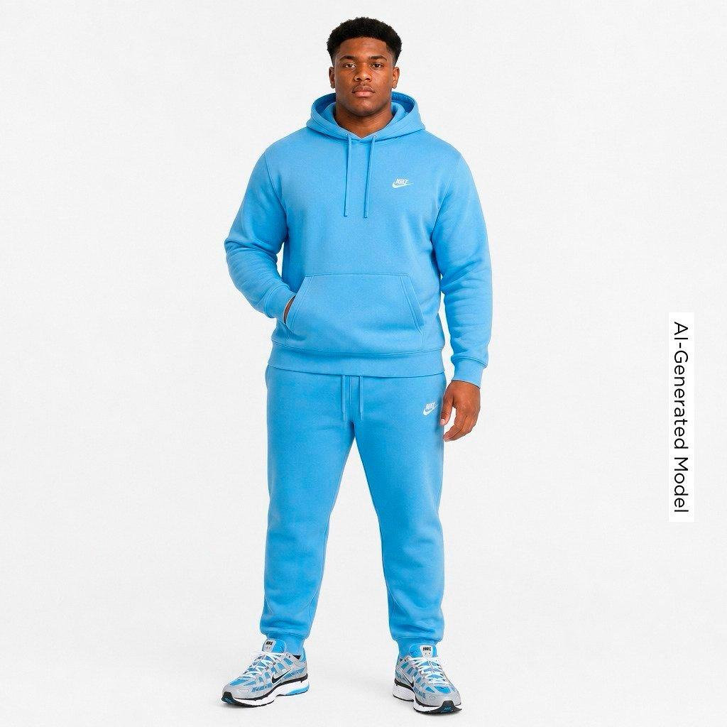 Men's Nithtke Club Fleece Premium Jogger Pants - Part 1 - Football Blue/Football Blue/White