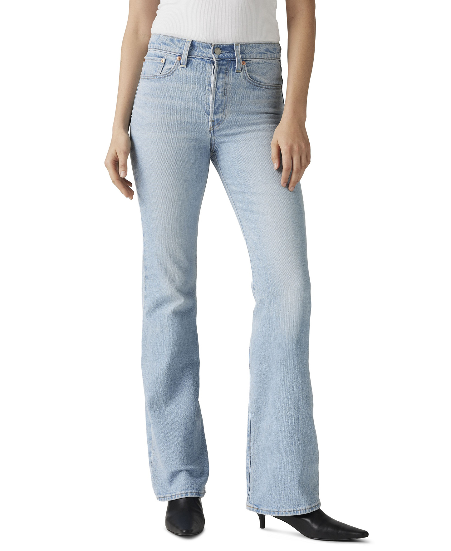 Levi's Premium Women's Wedgie Boot High-Rise Jeans - Blasted St