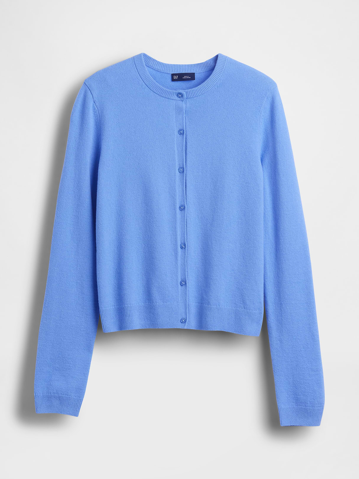 CashSoft Crop Cardigan - Shirting blue