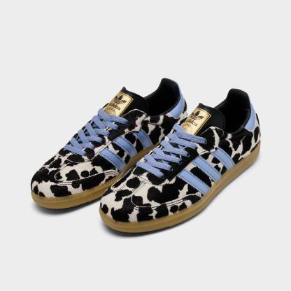 Women's adidas Originals Samba OG Casual Shoes - Part 5 - Chalk Blue/Core Black/Core Black - Both shoes facing left