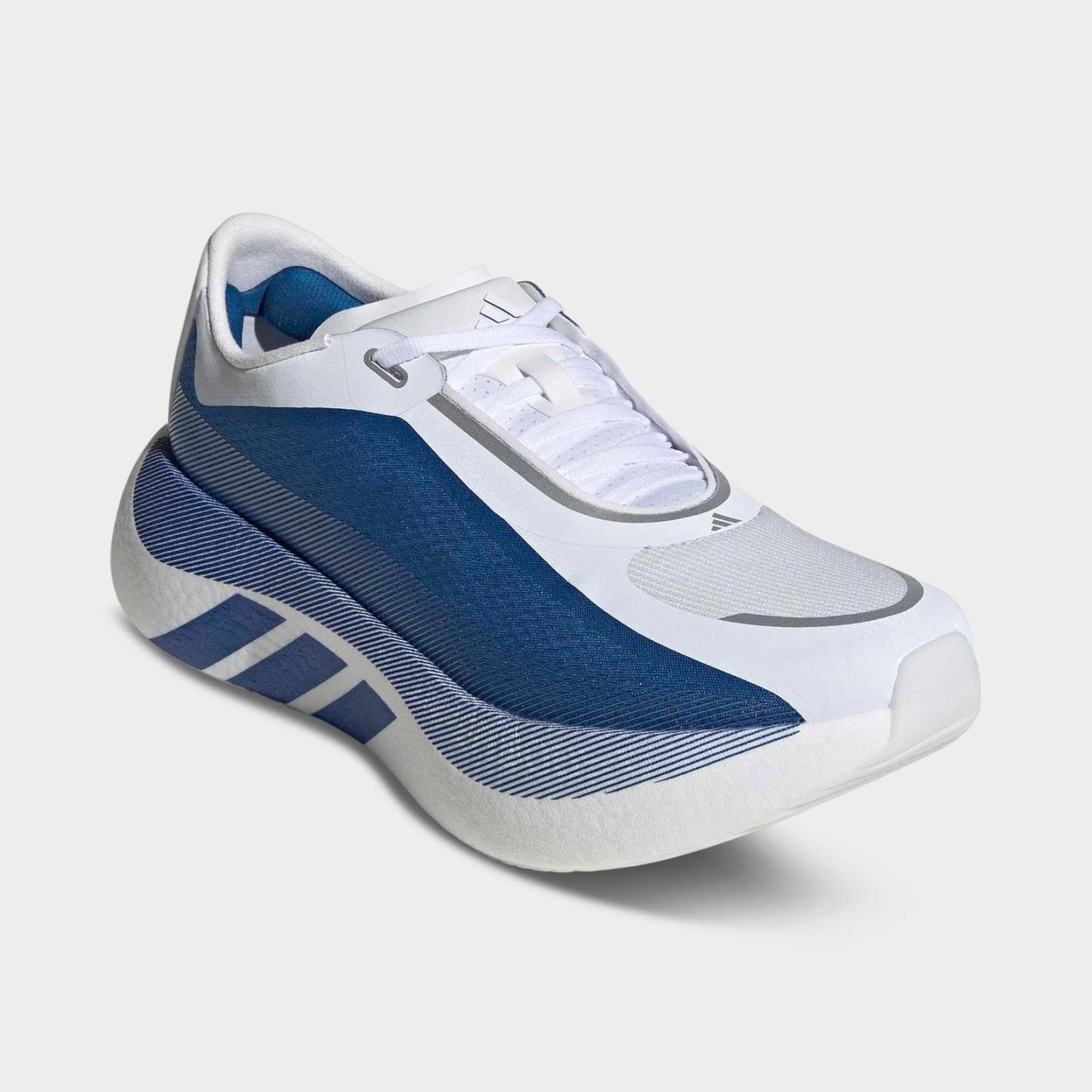 Men's adidas Hyperboost Edge Running Shoes - Cloud White/Equipment Blue/Zero Metallic - view 2