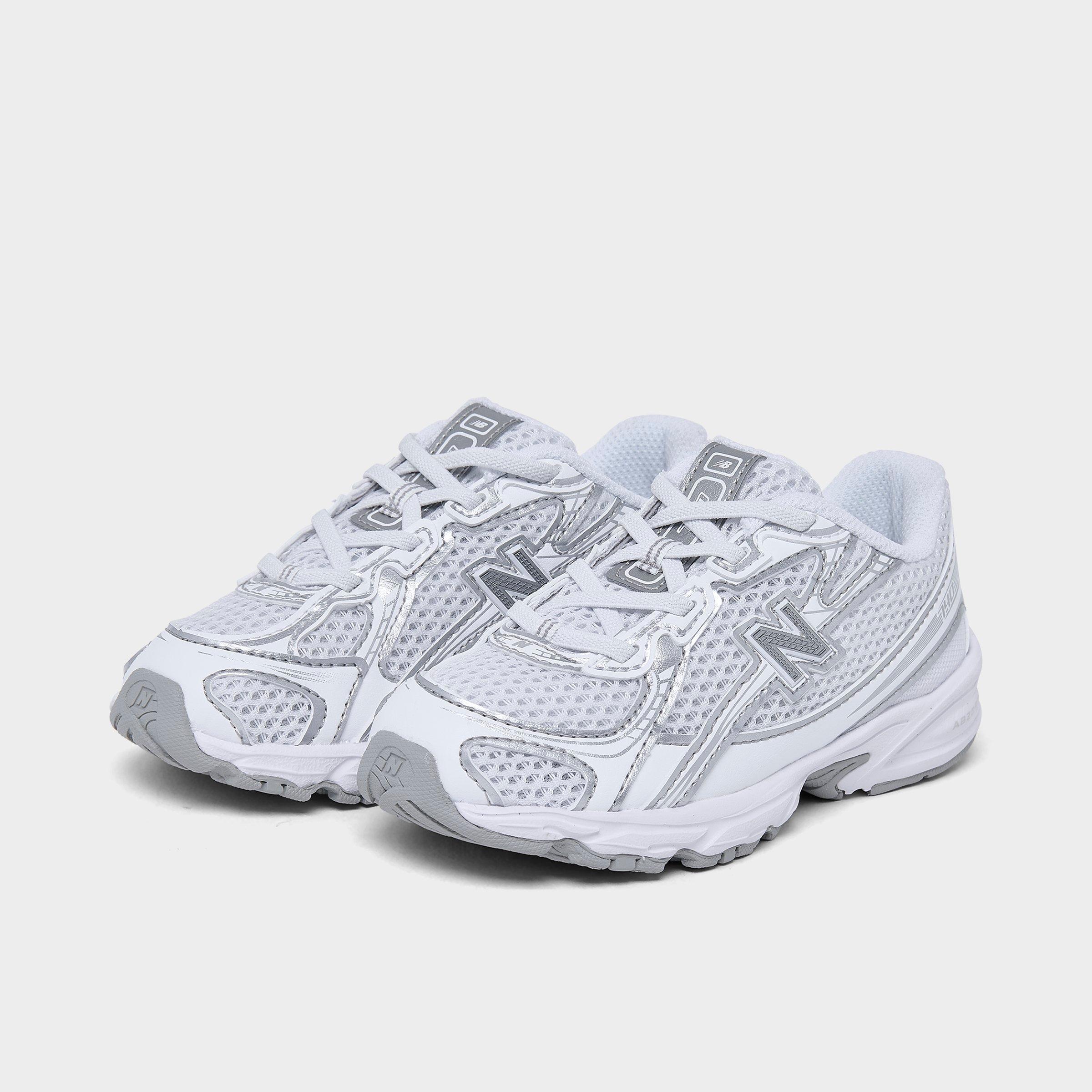 Kids' Toddler New Balance 740 Stretch Lace Casual Shoes - White/Metallic Silver - view 2