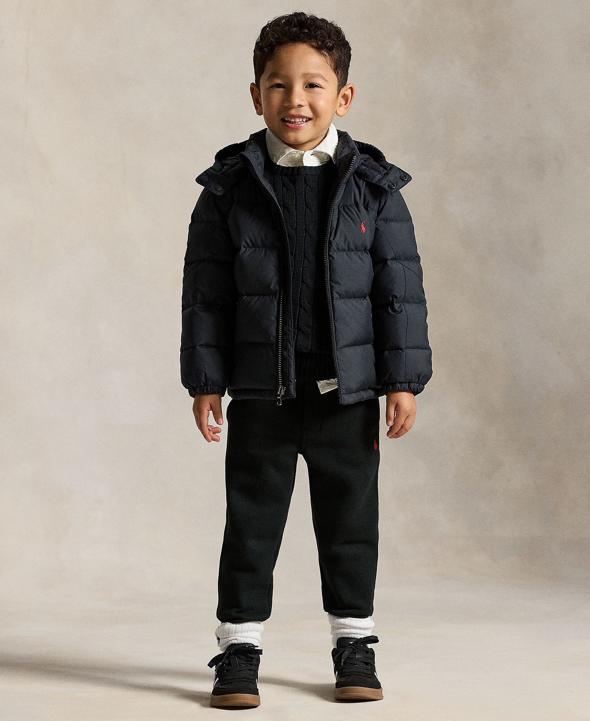 Polo Ralph Lauren Boys' 2T-7 Cotton Fleece Joggers - Black