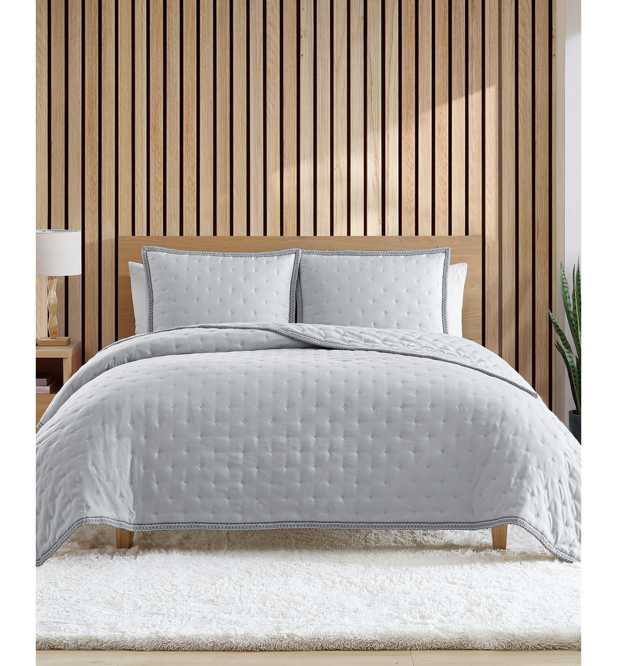 UGG® Devon UGG Braid Quilt Sets - Gray Violet