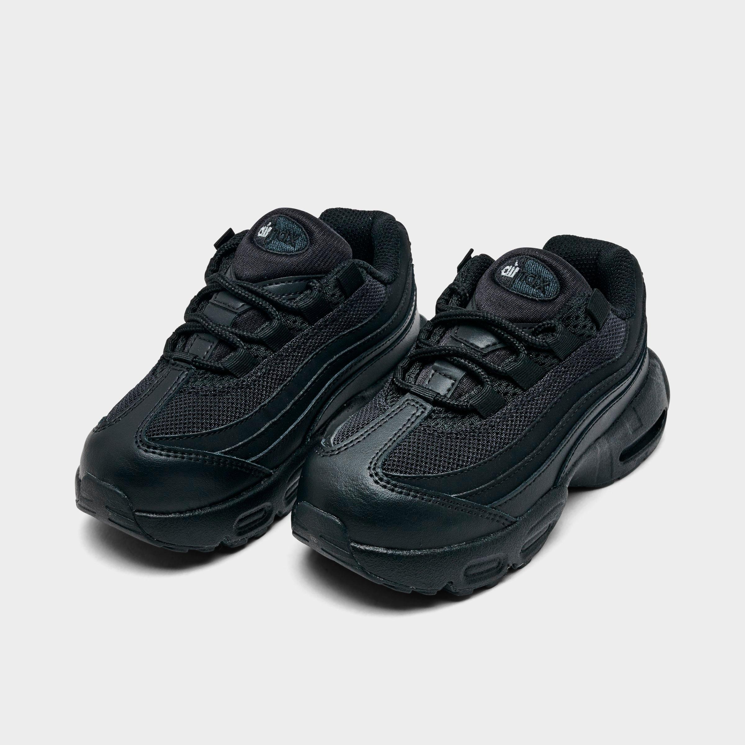 Kids' Toddler Nithtke Air Max 95 Recraft Casual Shoes - Black/Black/Black/Anthracite - Both shoes facing left