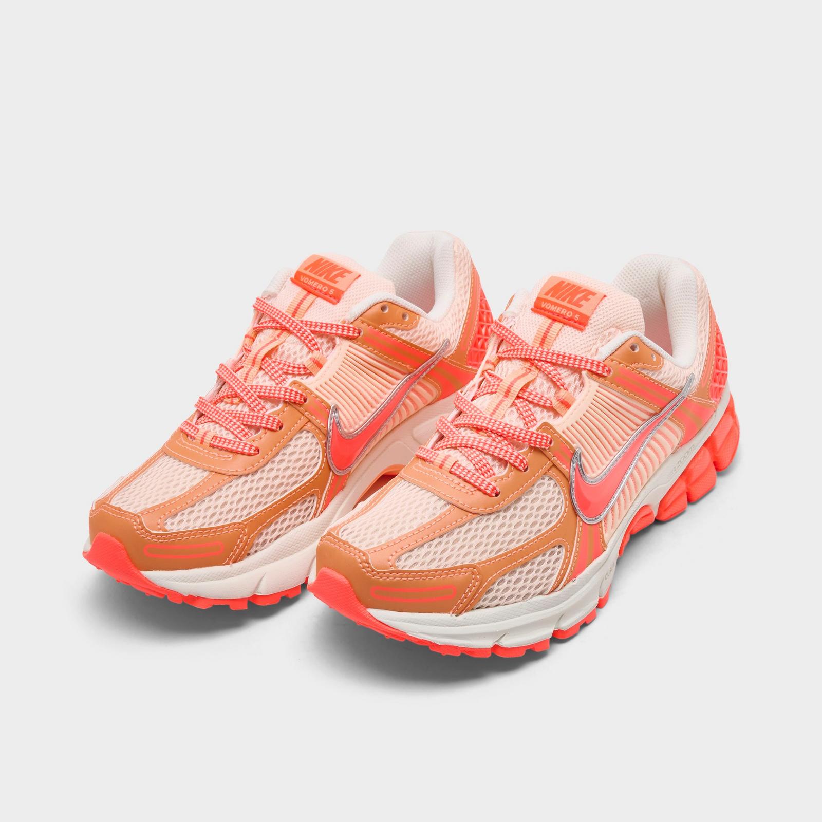 Women's Nike Zoom Vomero 5 Casual Shoes - Crimson Tint/Hot Lava/Orange Pulse/Sail