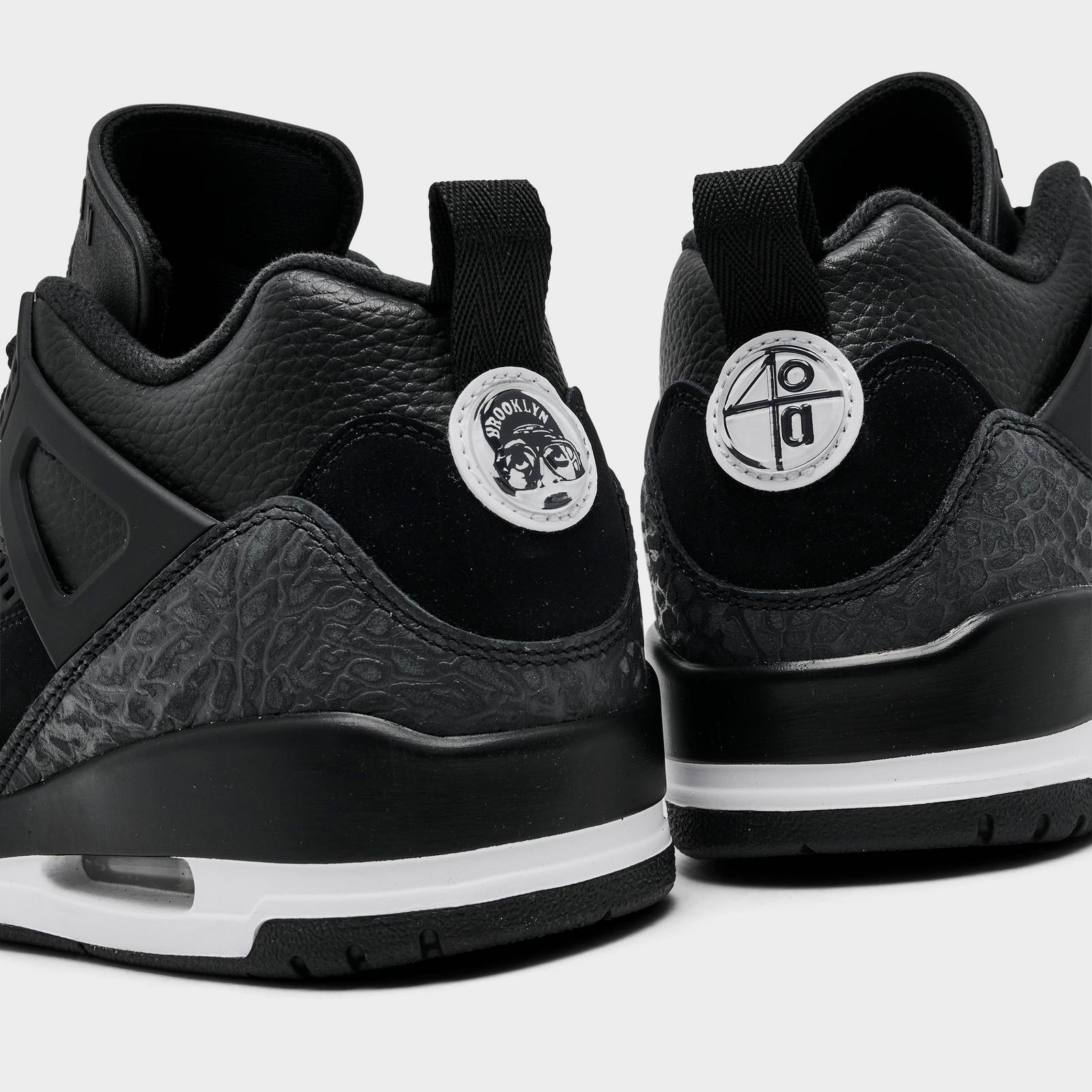 Men's Jordan Spizike Low Casual Shoes - Black/White/White/Anthracite - view 3