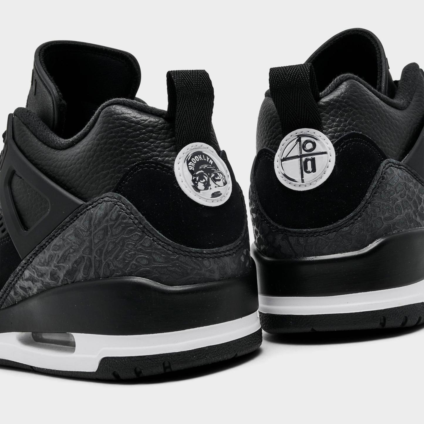 Men's Jordan Spizike Low Casual Shoes - Black/White/White/Anthracite - view 3
