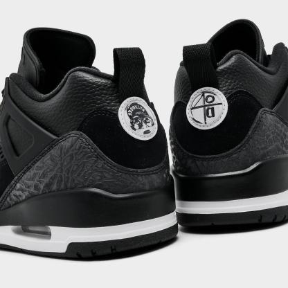 Men's Jordan Spizike Low Casual Shoes - Black/White/White/Anthracite - view 3