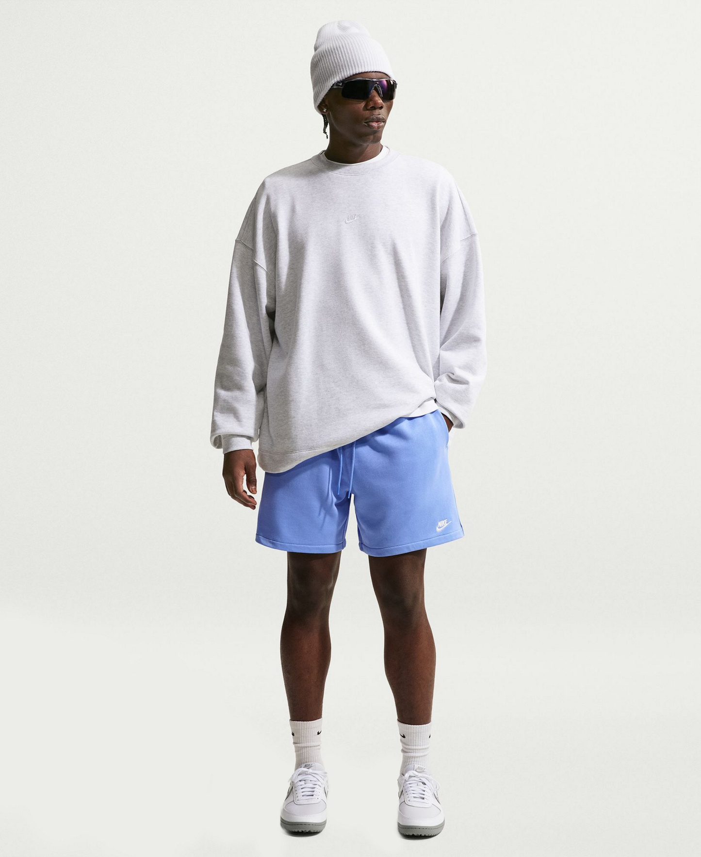 Nike Men's Club French Terry Flow Pull-On Shorts - Royal Pulse