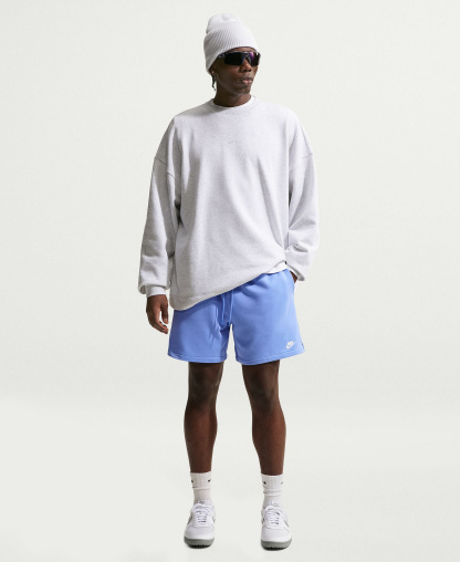 Nike Men's Club French Terry Flow Pull-On Shorts - Royal Pulse