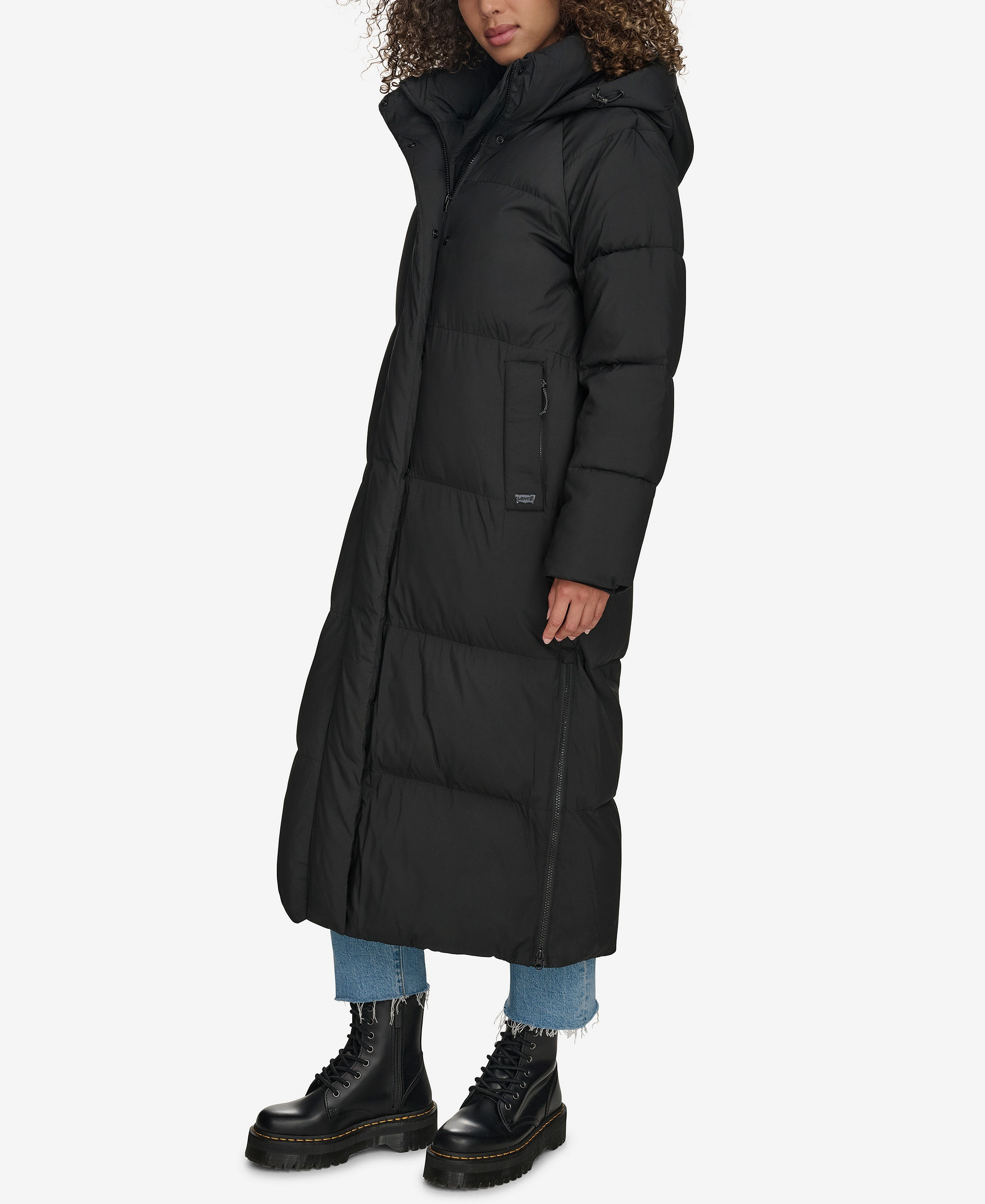 Levi's Women's Extra Long Quilted Parka - Black