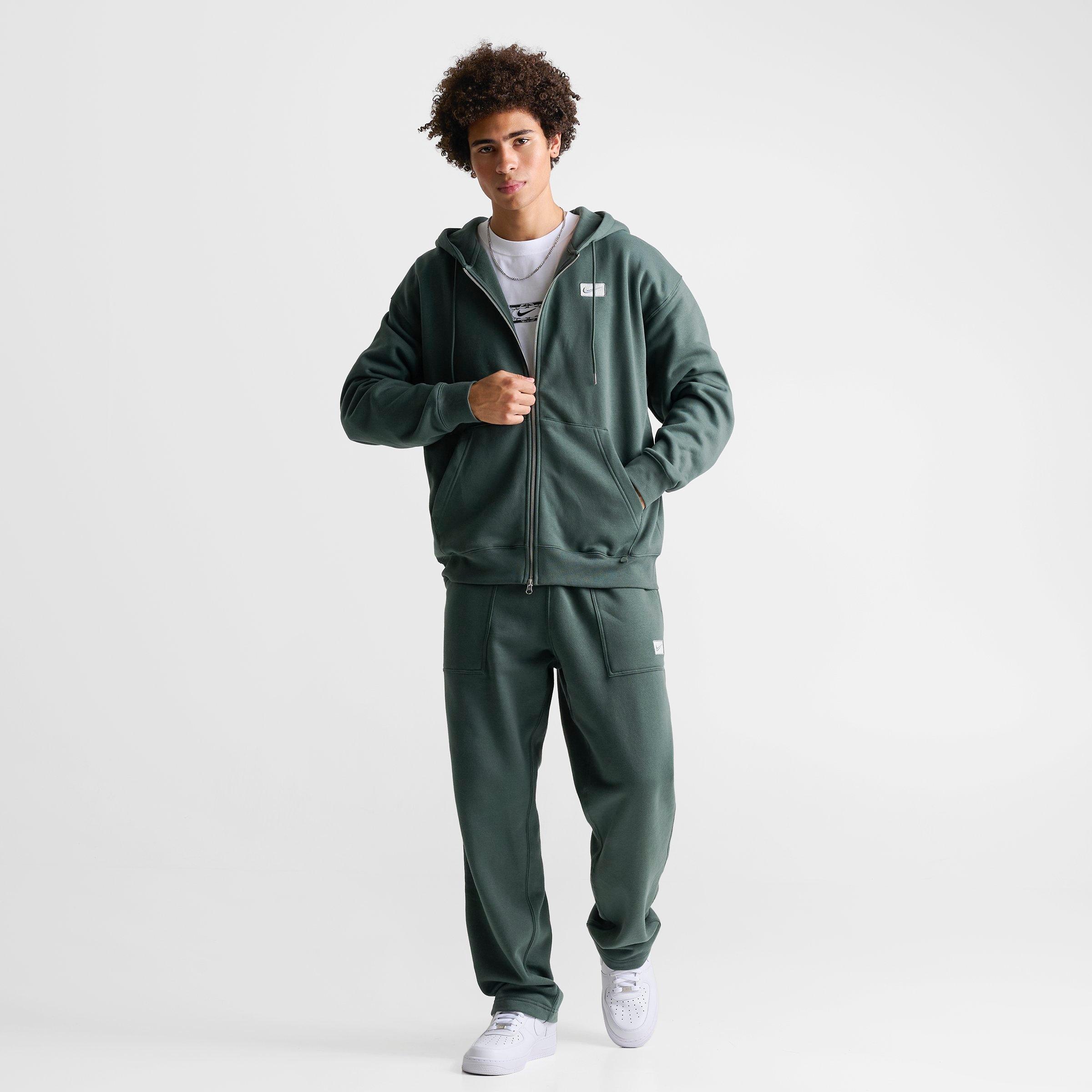 Men's Nithtke Sportswear Swoosh Box Full-Zip Hoodie - Vintage Green