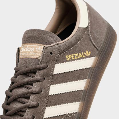 Men's adidas Originals Handball Spezial Casual Shoes - Part 4 - Earth Strata/White/Gum - Detail shot