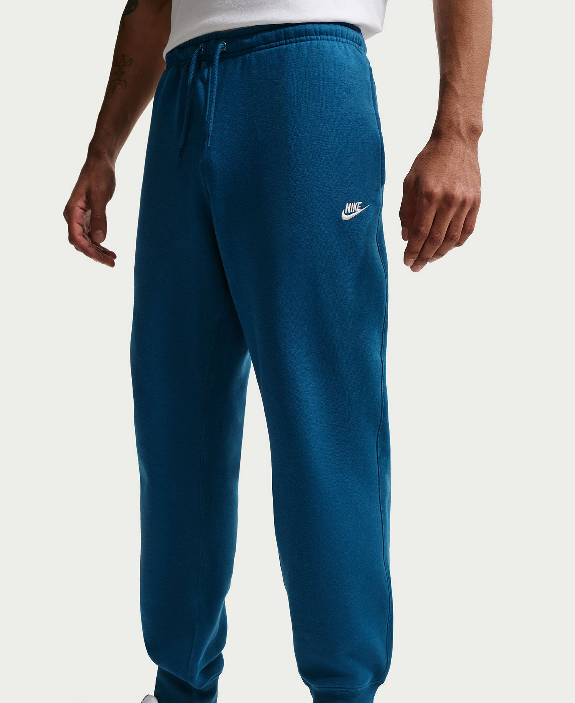 Nike Men's Sportswear Club Drawstring Jogger Pants - Court Blue/Lite Khaki
