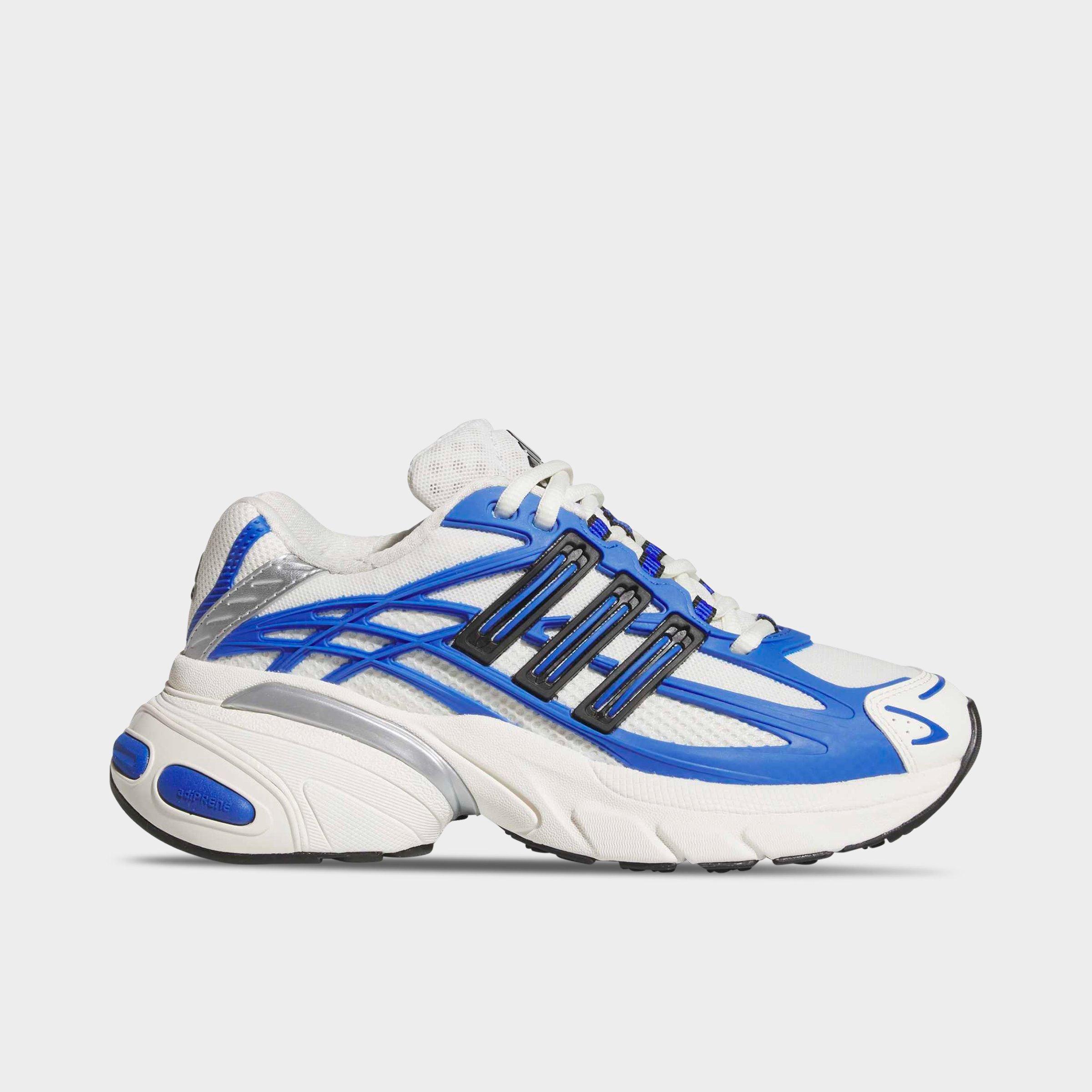 Big Kids' adidas Adistar XLG 2.0 Casual Shoes - Hi-Res Blue/Core Black/Off White - Left shoe facing left. Outside of the shoe.