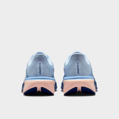Women's Nithtke Pegasus 42 Running Shoes - Part 2 - Hydrogen Blue/Mystic Navy/Aluminum/White - Back view