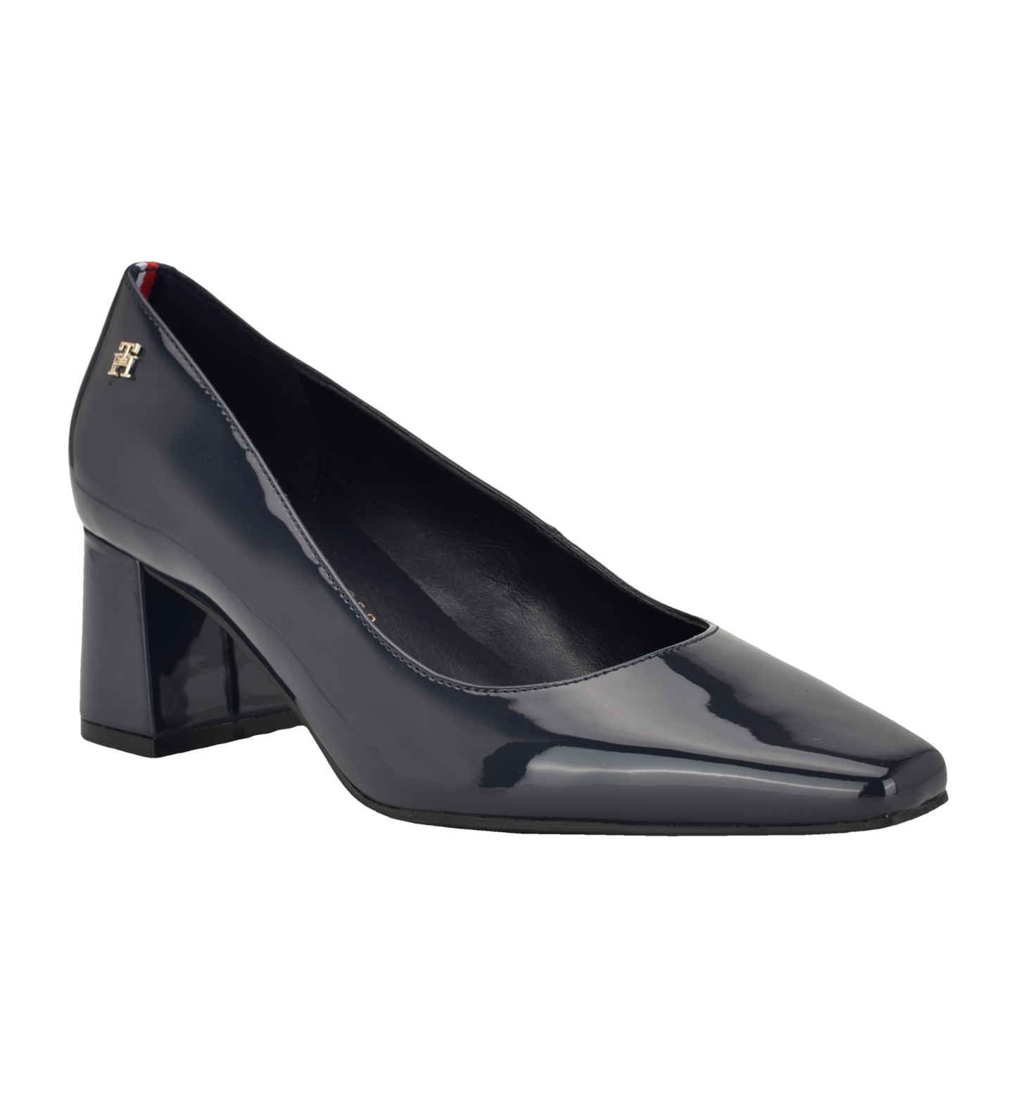 Tommy Hilfiger Women's Opheili Classic Block Heel Pumps - Dark Blue Patent
