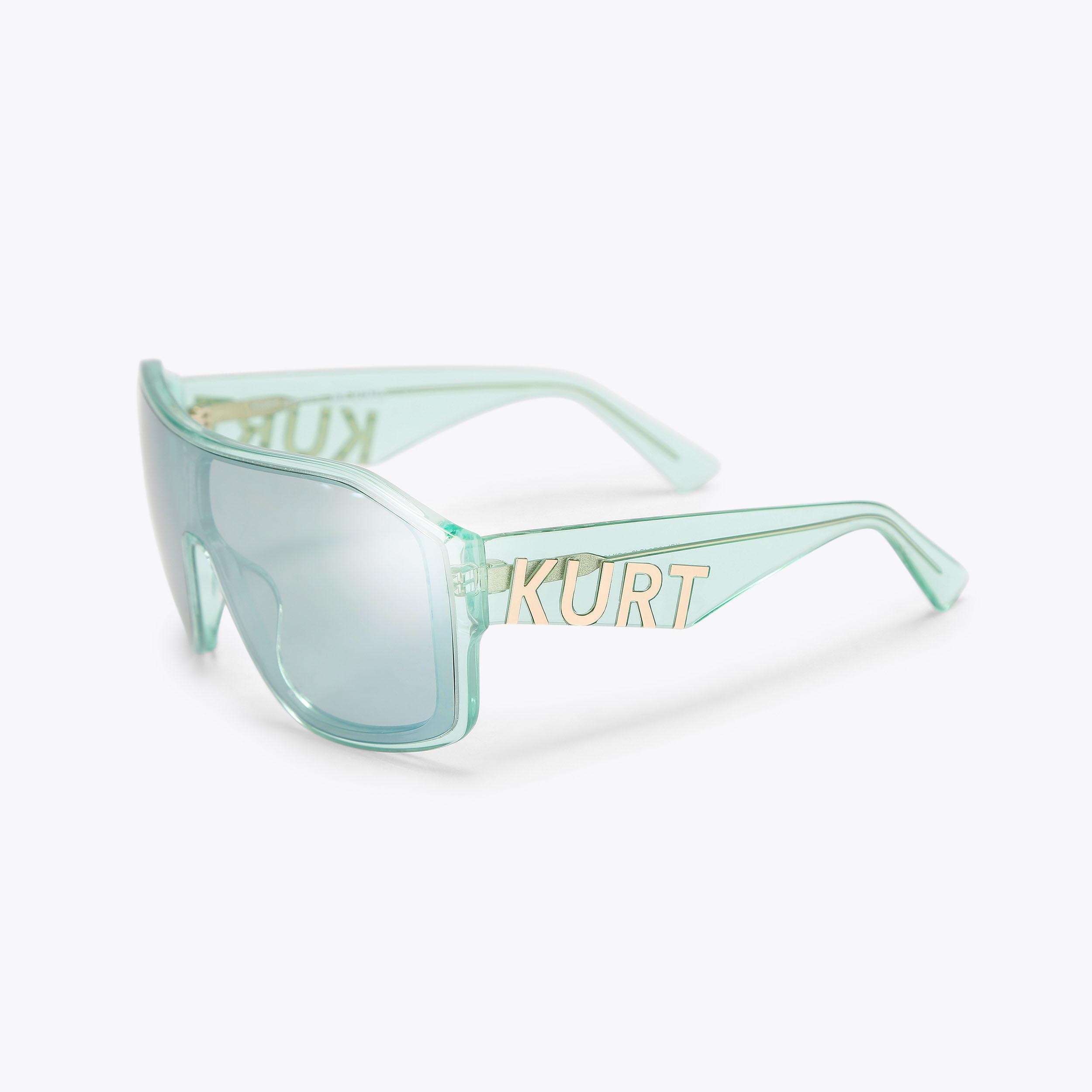 Kurt Geiger London Kurt Oversized Visor Sunglasses - Green - view 3