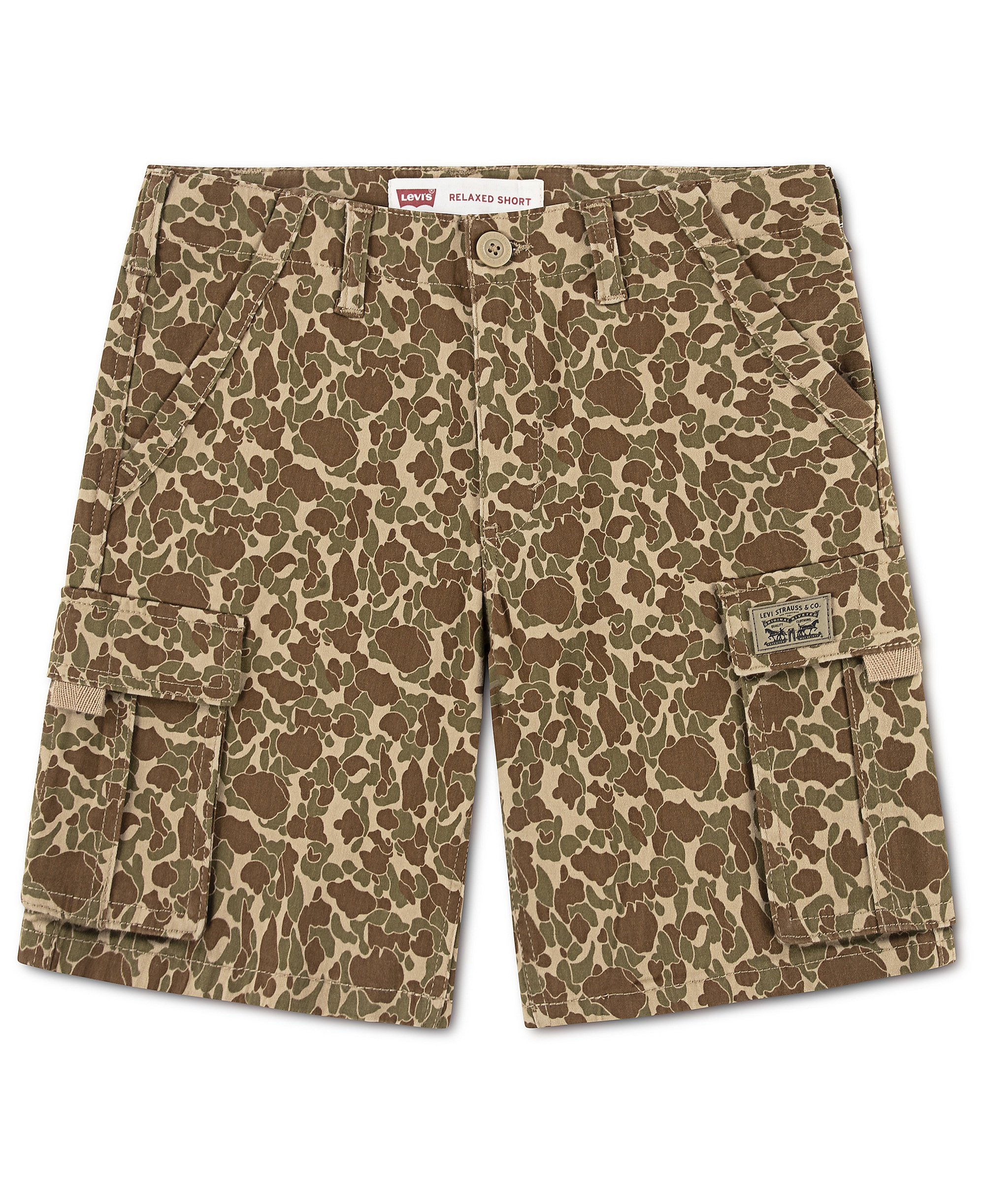 Levi's Boys' 8-20 Traditional Cargo Shorts - Harvest Gold Camo