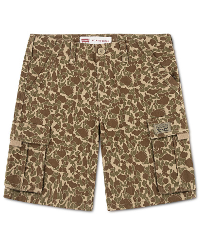 Levi's Boys' 8-20 Traditional Cargo Shorts - Harvest Gold Camo