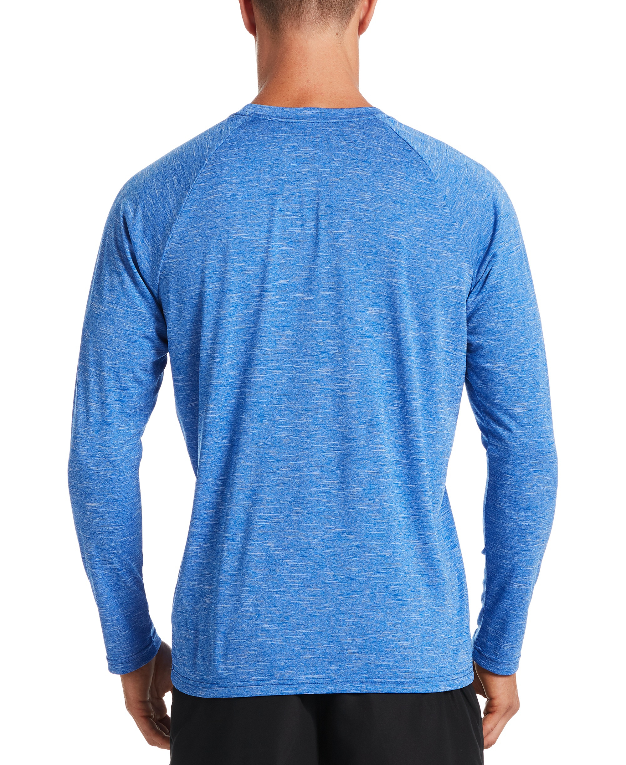 Nike Men's Heather Hydroguard Long Sleeve Swim T-Shirt - GAME ROYAL