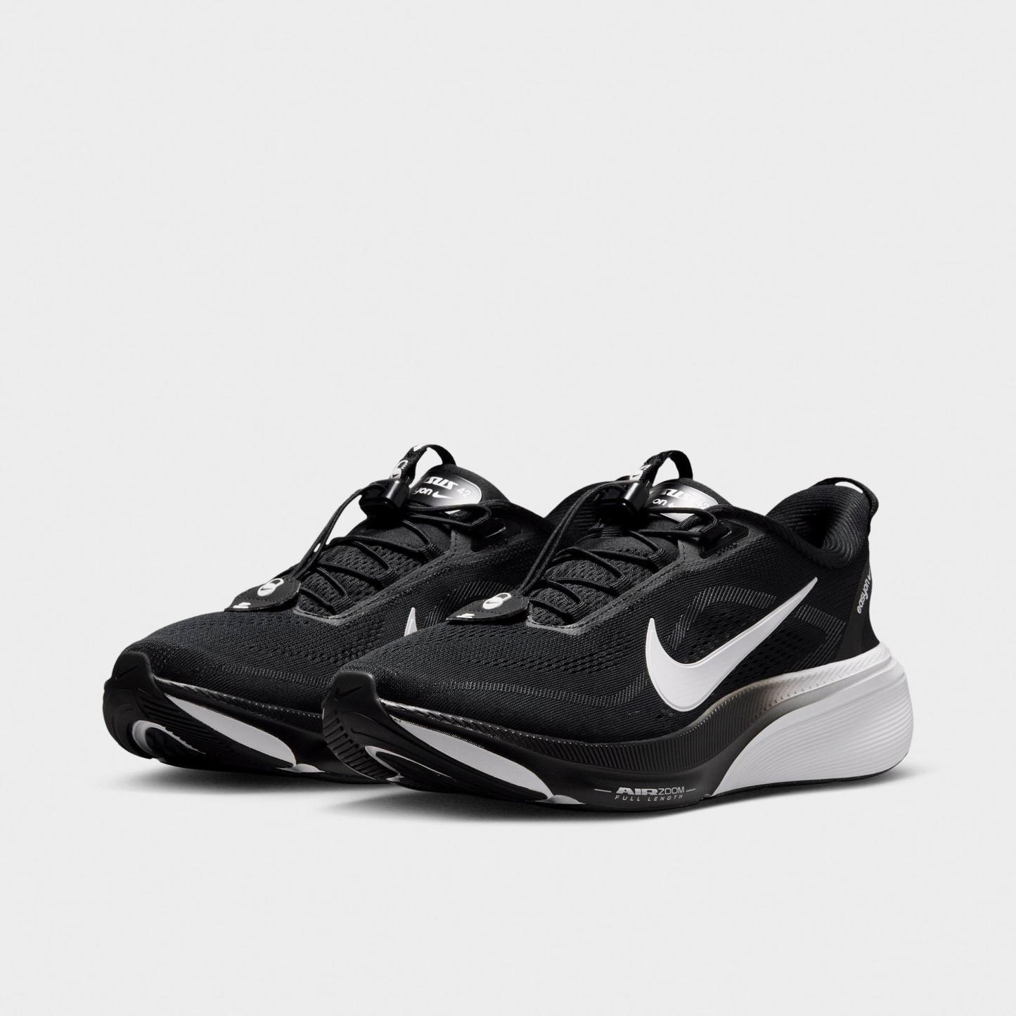 Men's Nithtke Pegasus 42 EasyOn Running Shoes - Black/Dark Smoke Grey/White - Both shoes facing left