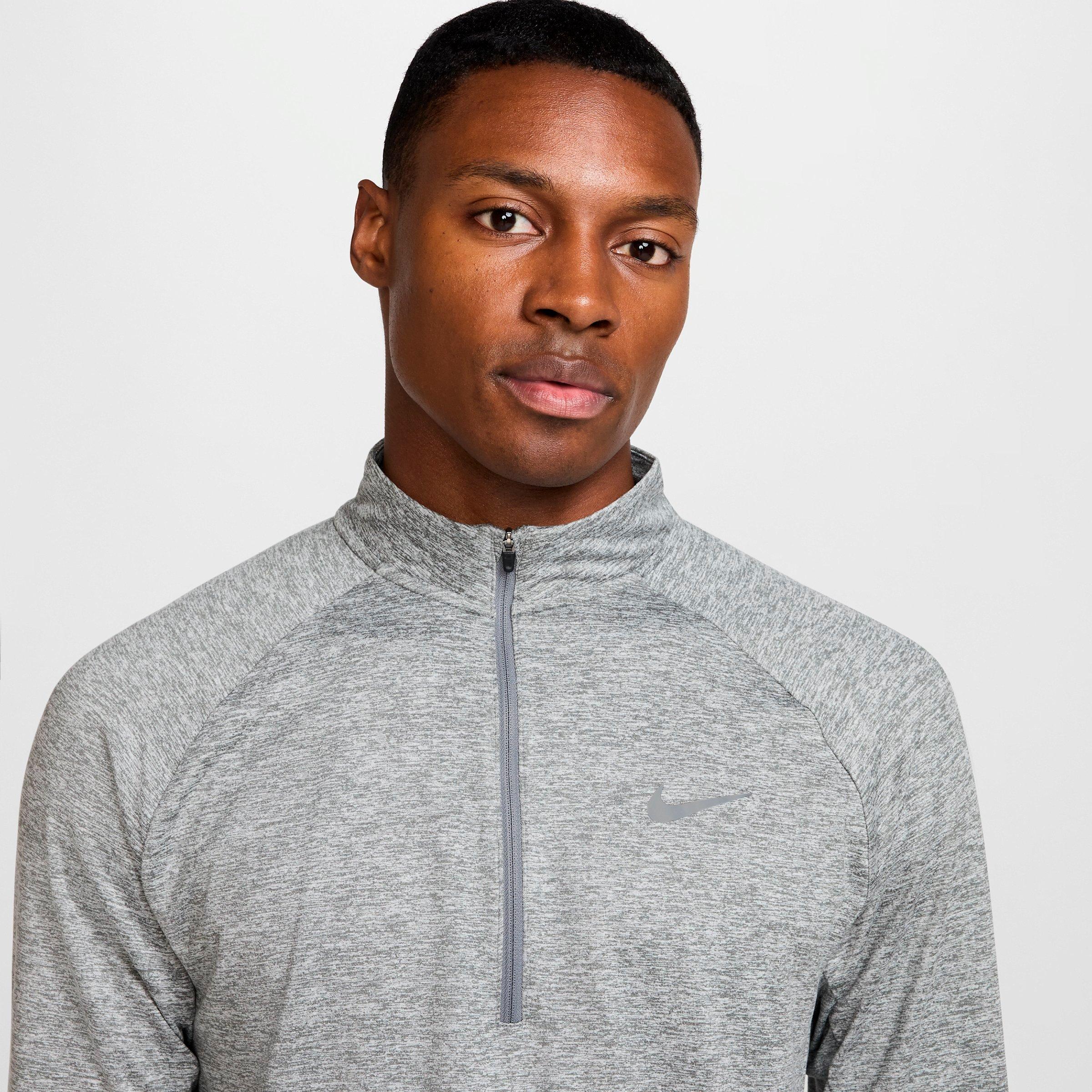 Men's Nithtke Stride Dri-FIT Quarter-Zip Running Top - Smoke Grey/Heather