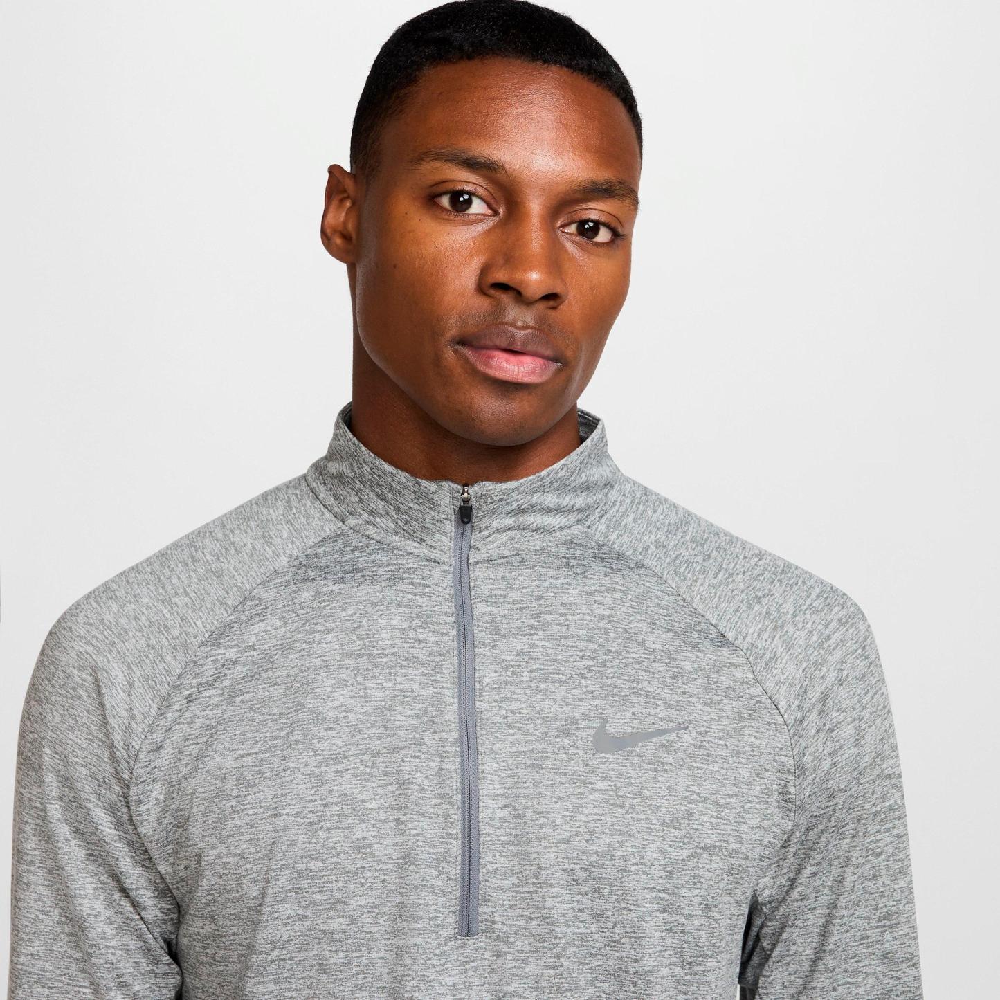 Men's Nithtke Stride Dri-FIT Quarter-Zip Running Top - Smoke Grey/Heather