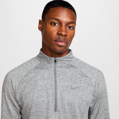 Men's Nithtke Stride Dri-FIT Quarter-Zip Running Top - Smoke Grey/Heather