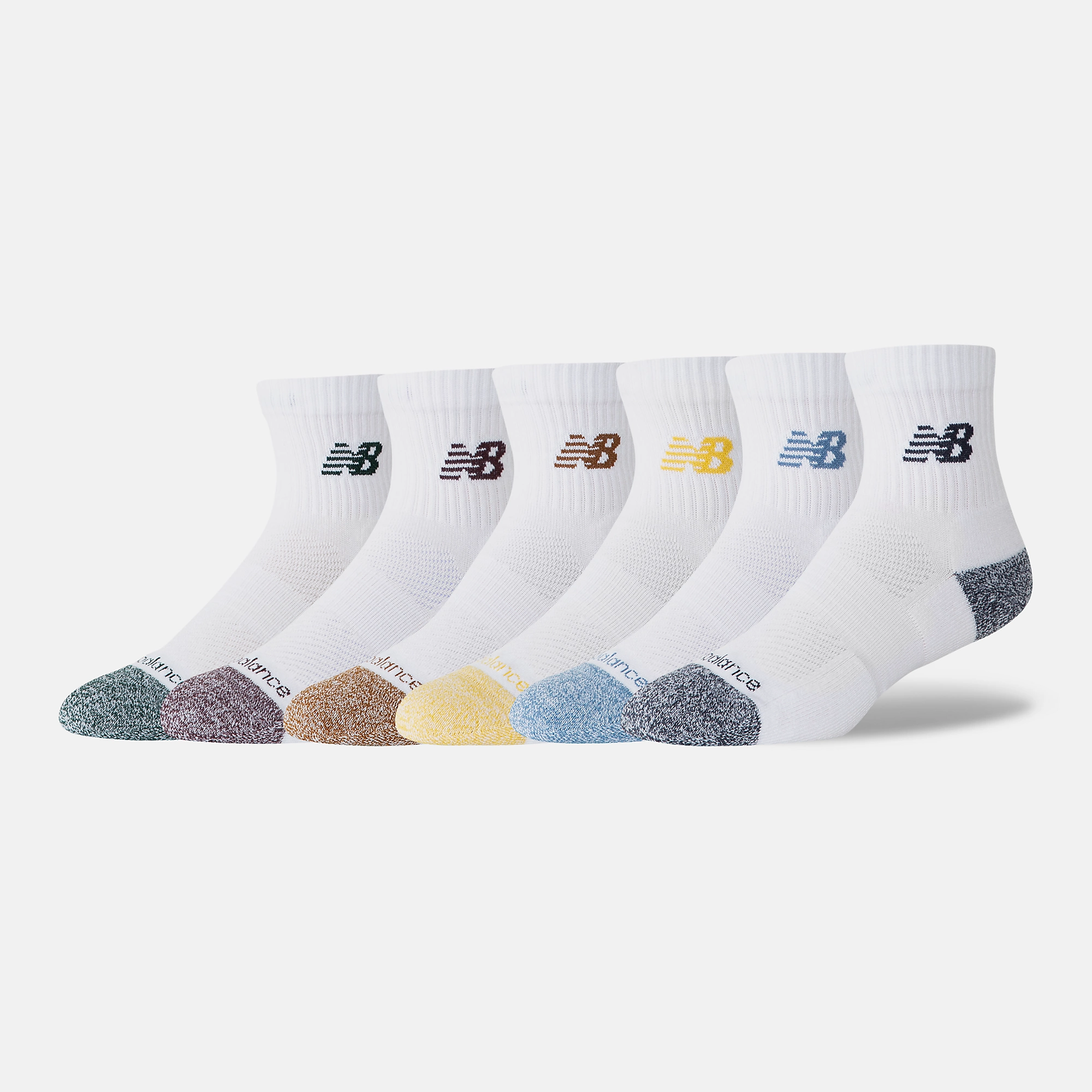 New Balance Active QTR Socks 6 Pack, LAS65202AS5