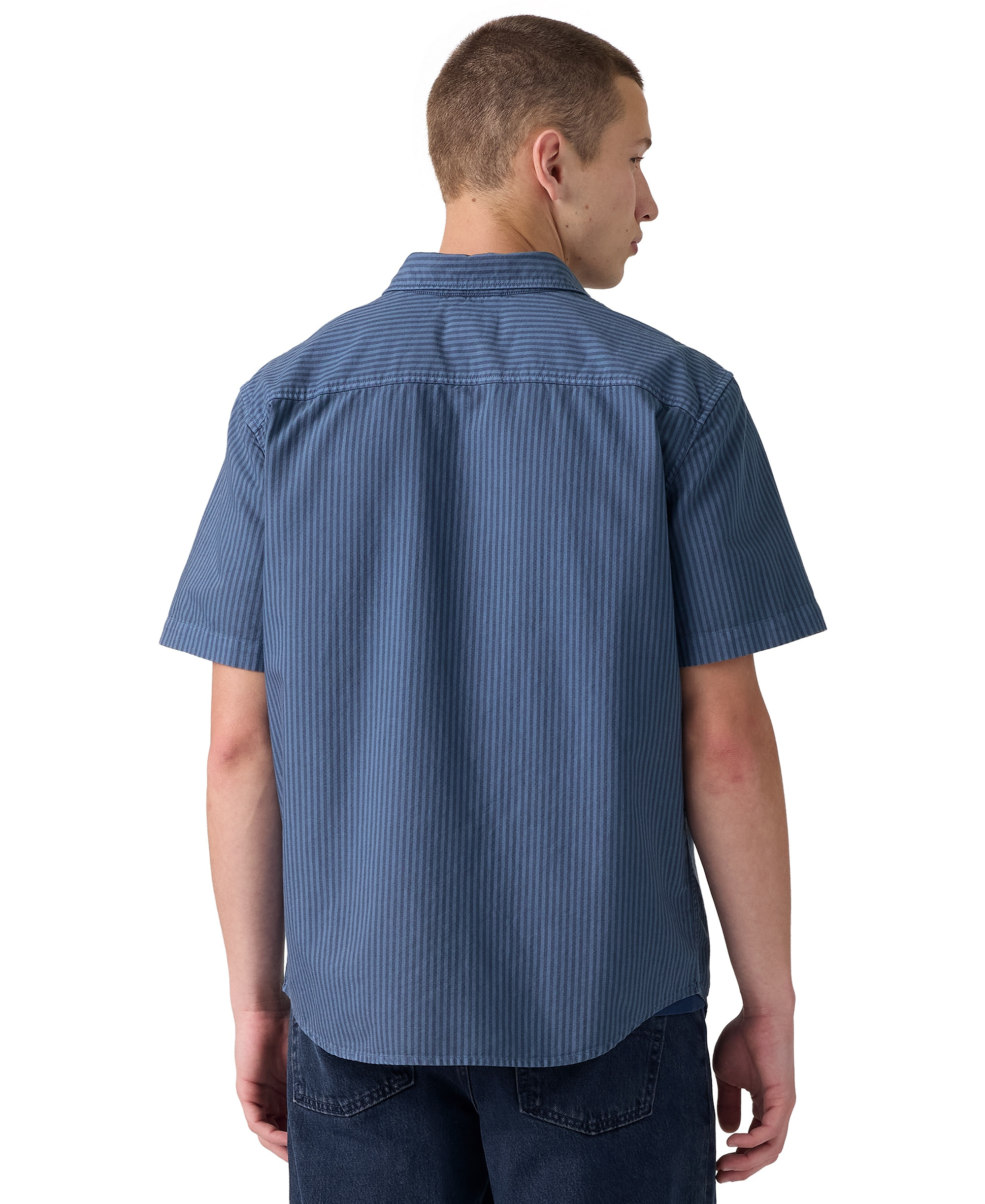 Levi's Men's Point Collar Woven Shirt - Indigo
