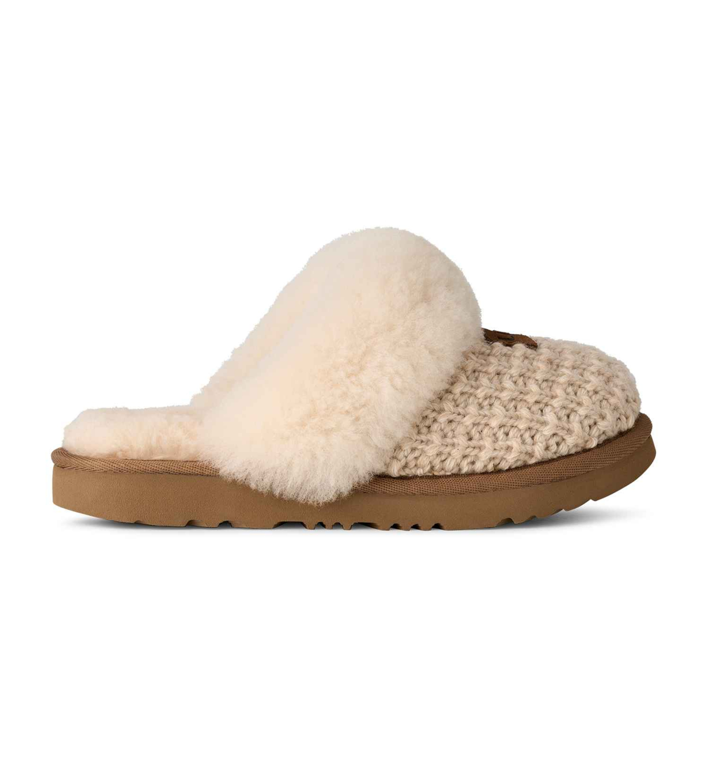 UGG® Kids Cozy II Knit Slip-On Slippers - Cream