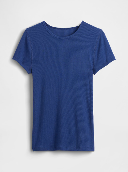 Modern Rib T-Shirt - Blue track